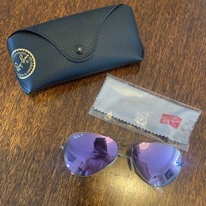 Ray-Ban Polarized Aviators (purple)